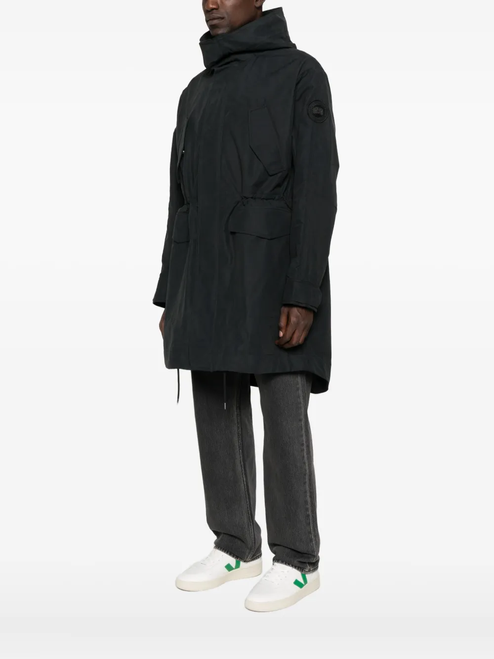 Black jacket,full body view