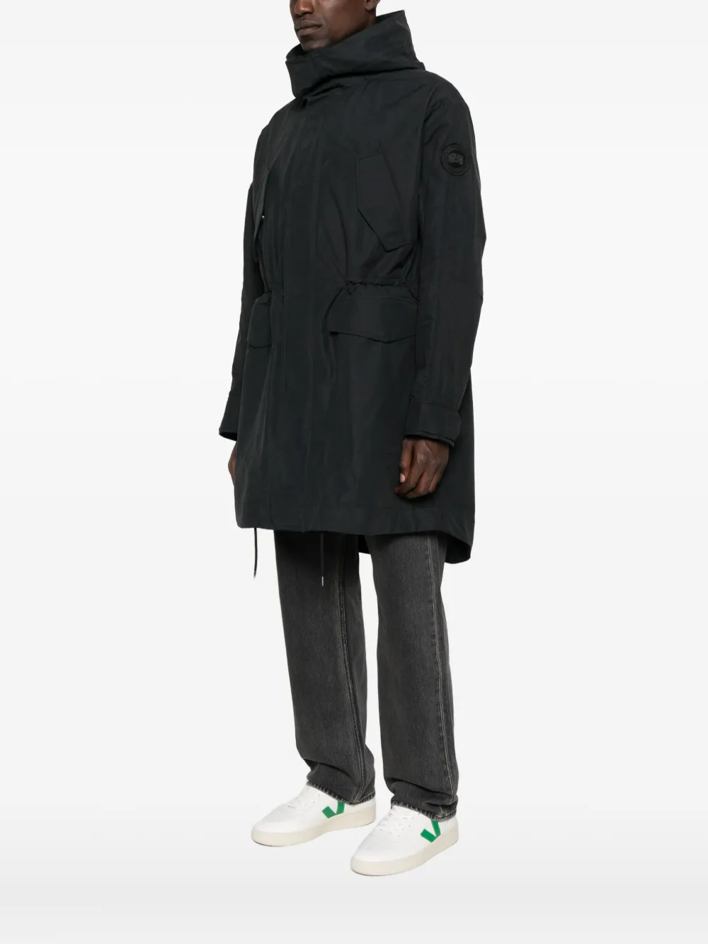 Black jacket,full body view