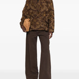 Brown jacket, full body view