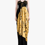 Yellow dress, full body view
