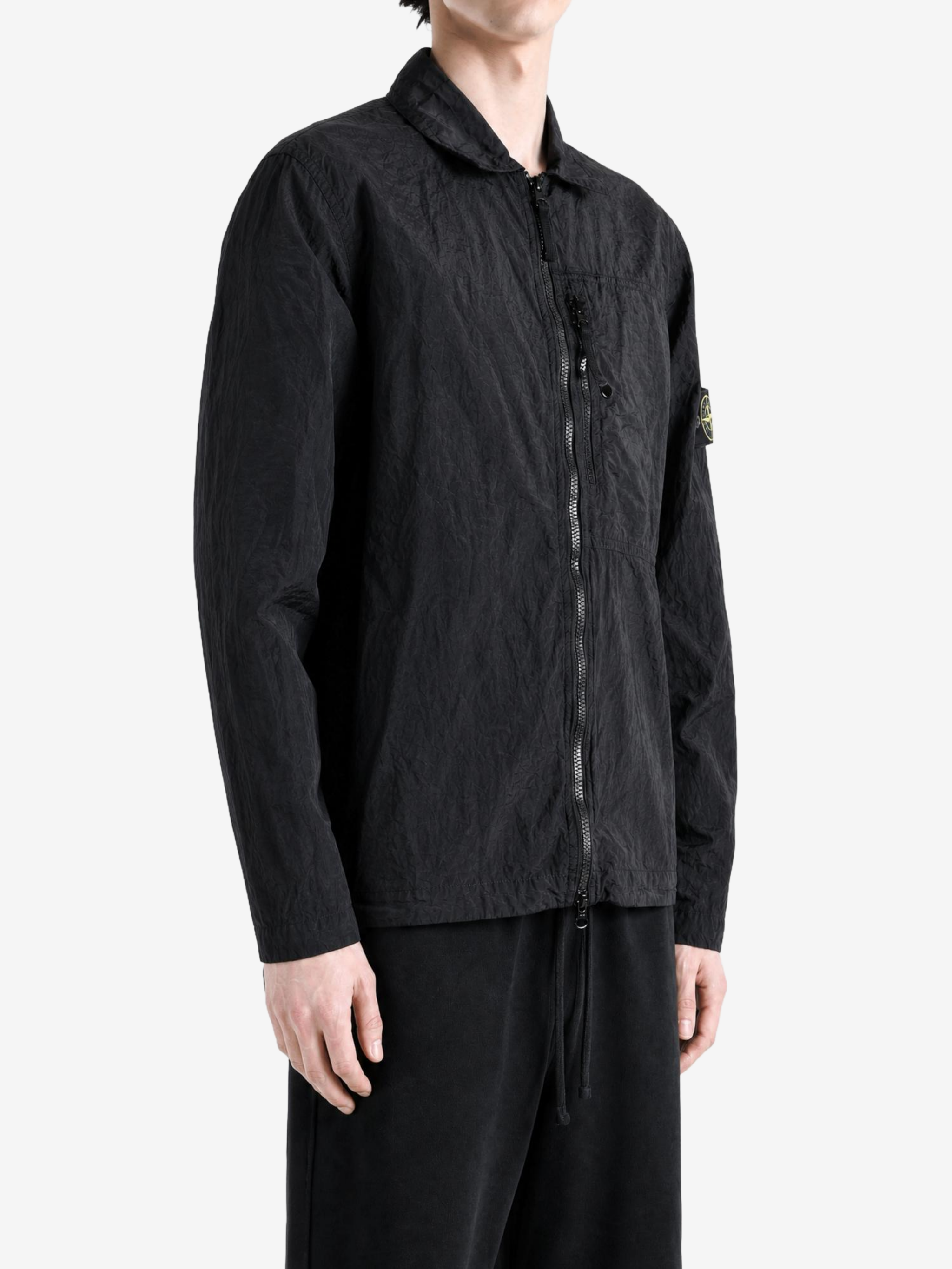 Black shirt, front view