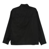 Black shirt, back view