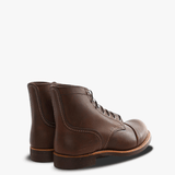 Brown boots, back view