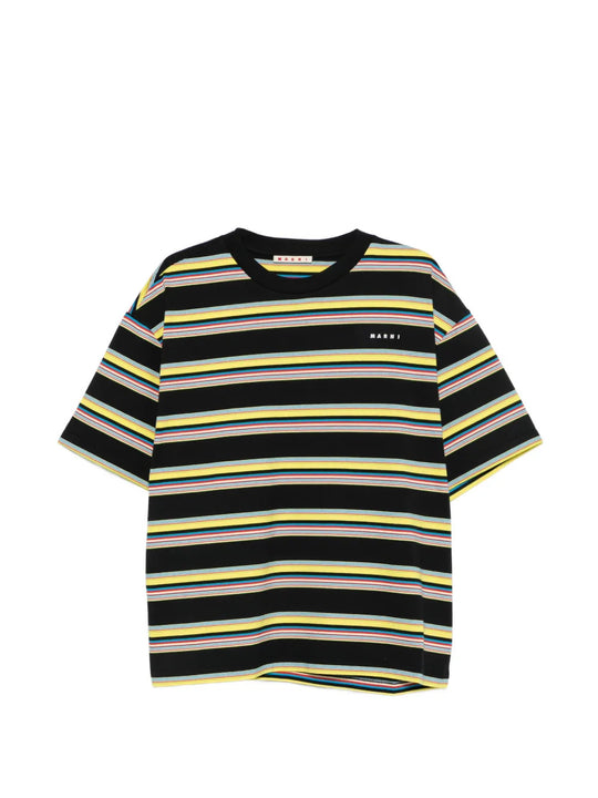Black t-shirt, front view