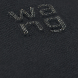 Close up of black sweatshirt,showing texture of the cotton fabric.
