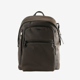 Brown backpack, front view