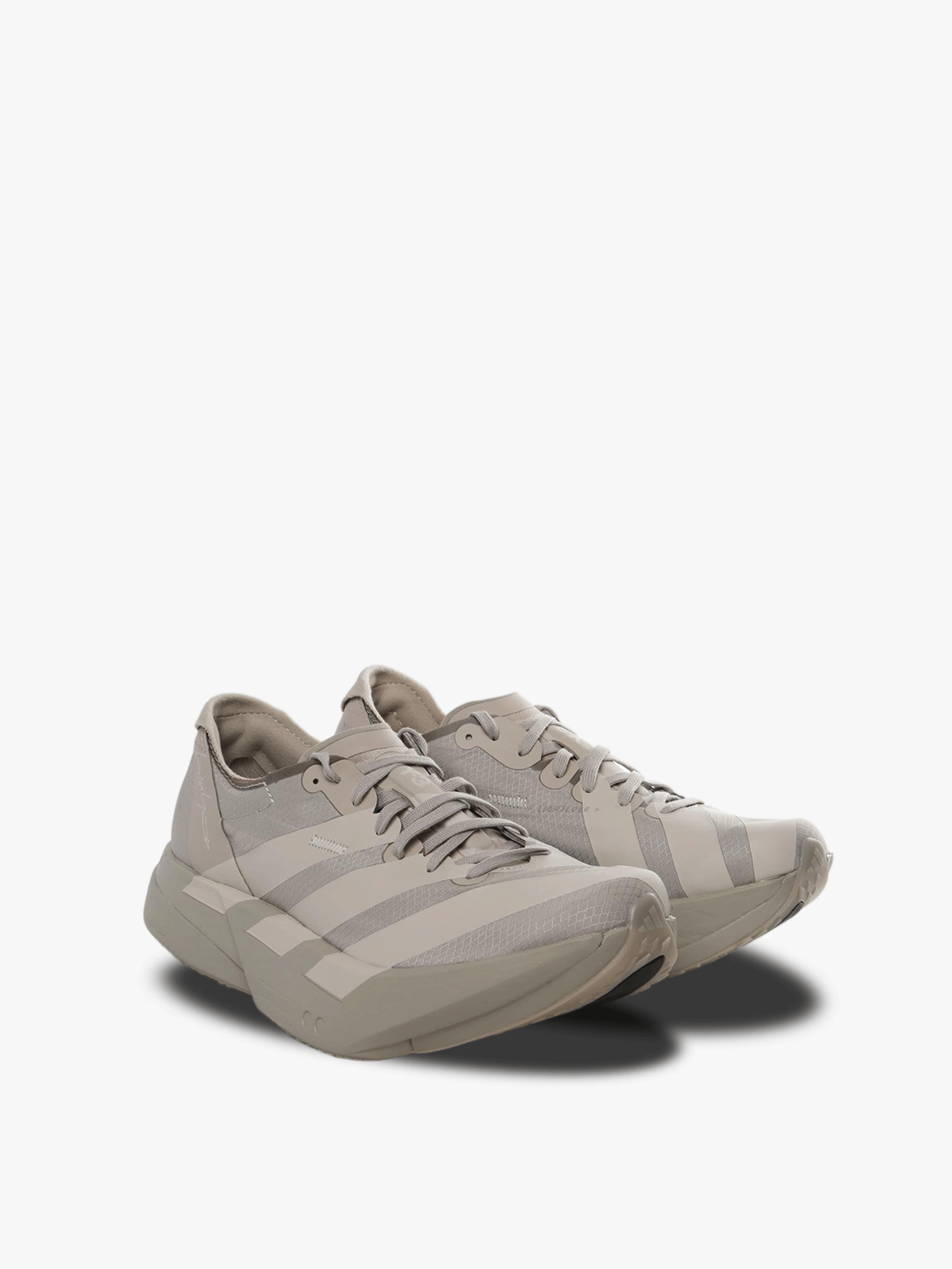 Brown sneakers, side view