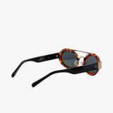 Brown eyewear, front view