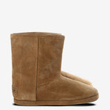 Brown boots, front view