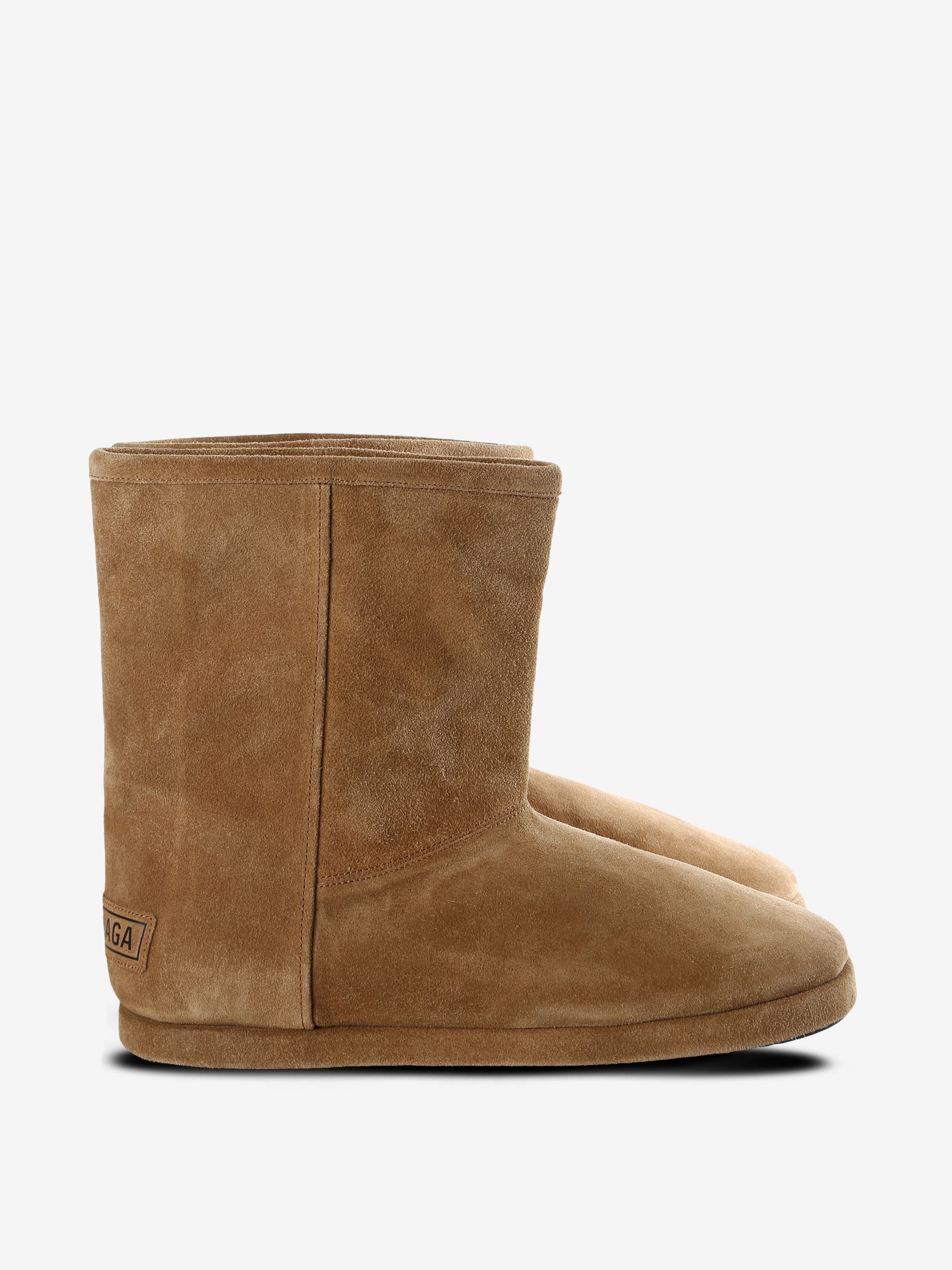 Brown boots, front view