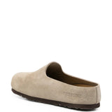 Tan sandals, front view