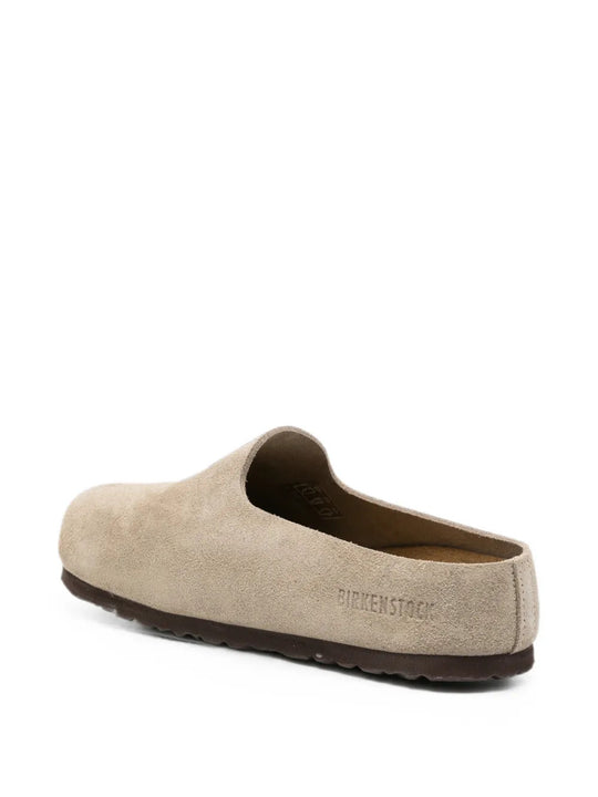 Tan sandals, front view