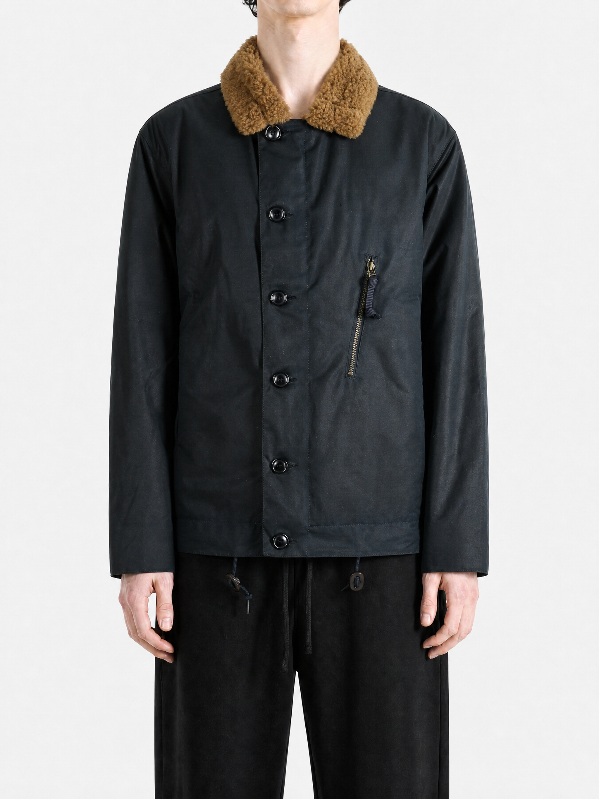 Black jacket, full body view