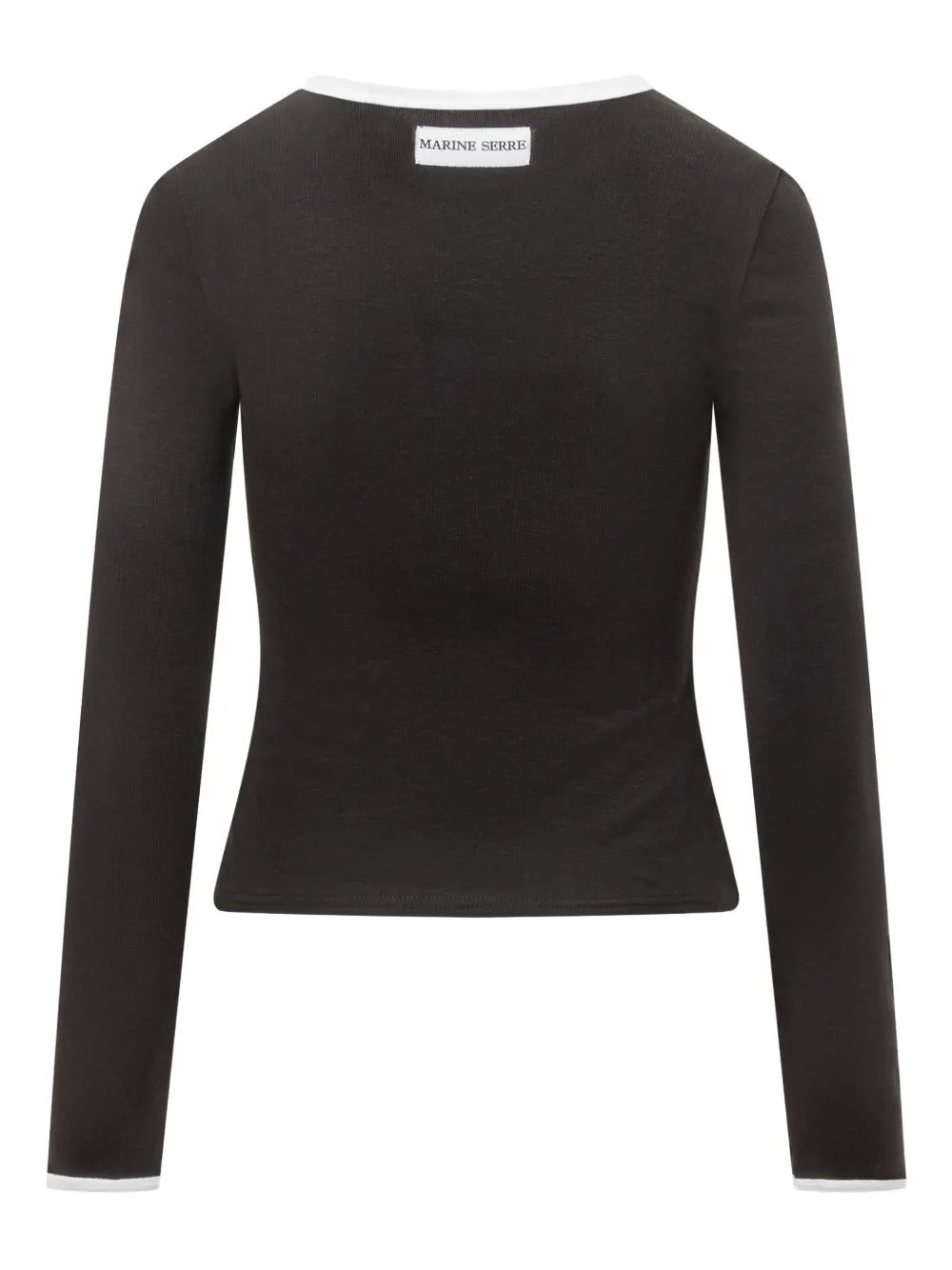 Black t-shirt, back view