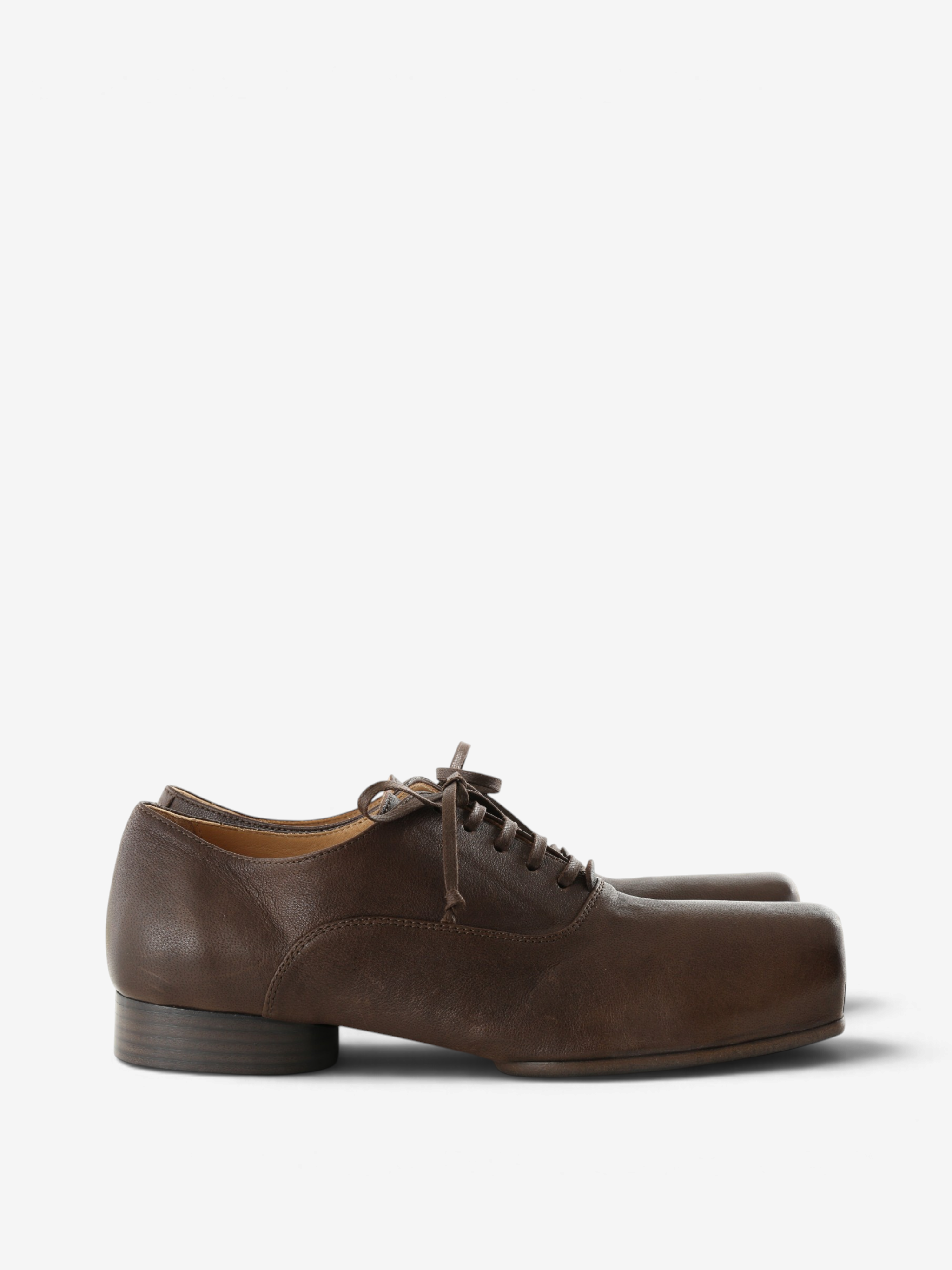 Brown shoes, side view