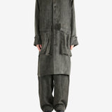 Grey coat, full body view