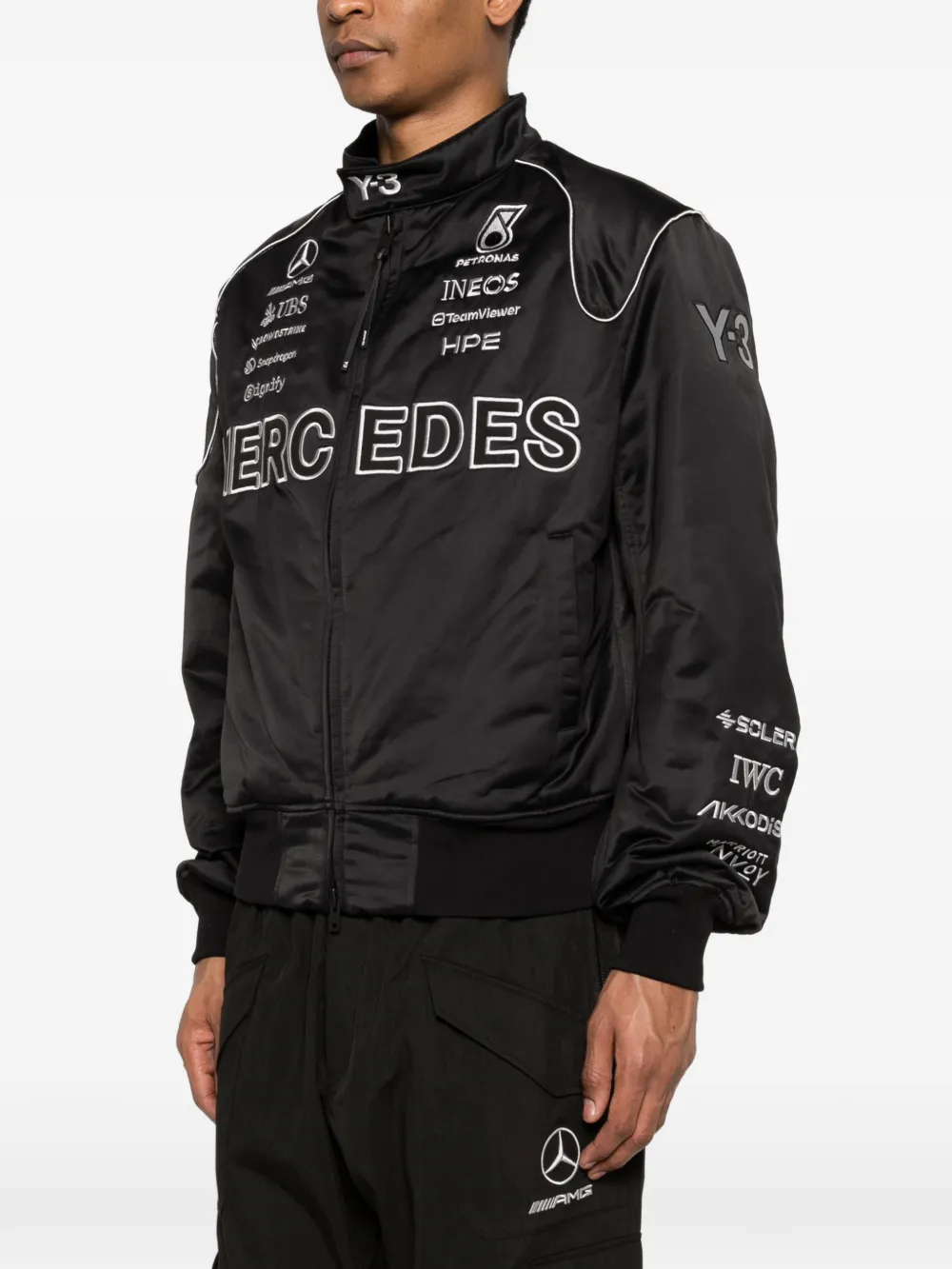 Black jacket, side view