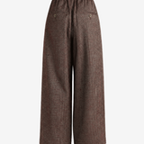 Brown pants, full body view