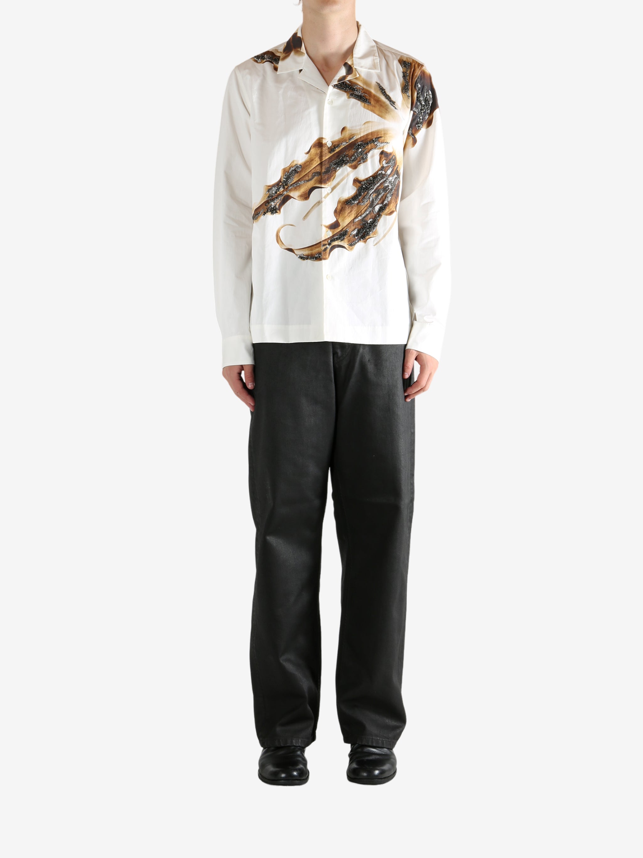 White shirt, full body view