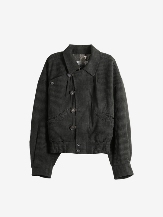 Black jacket, front view