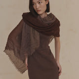 Brown scarves, full body view
