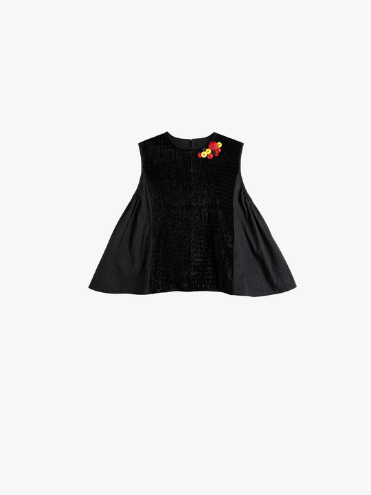 Black top, front view