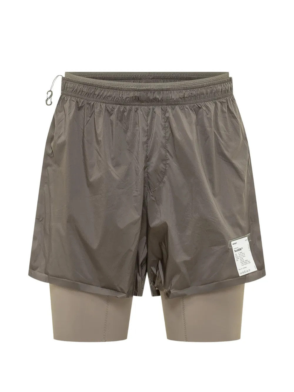 Tan shorts, front view