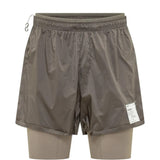 Tan shorts, front view