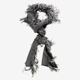 Grey scarf, front view