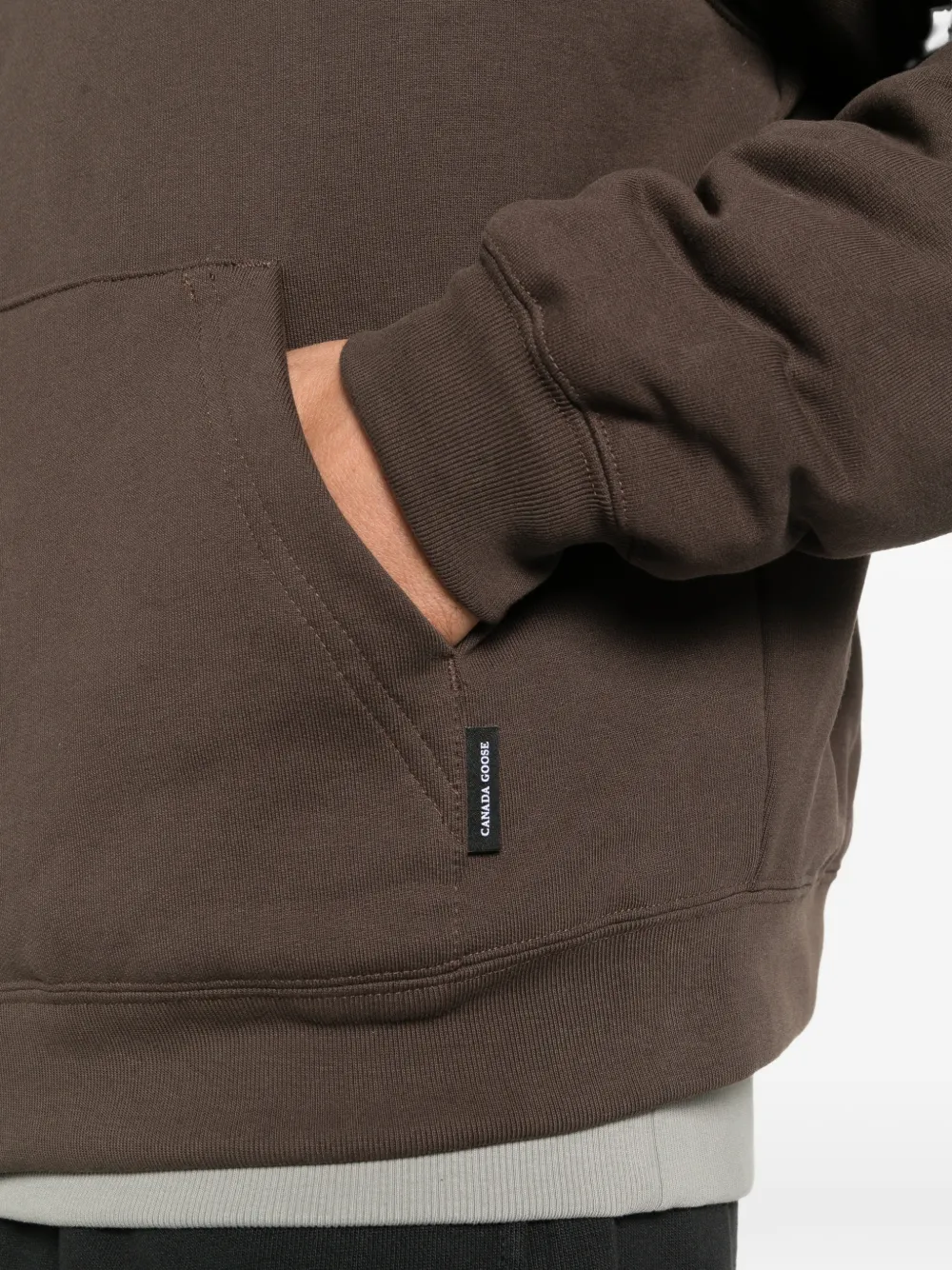Brown jacket worn by a person, showing the jacket fit