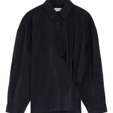 Black shirt, front view