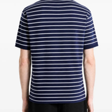 Blue t-shirt, full body view