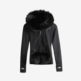 Black jacket, front view