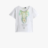 White t-shirt, front view