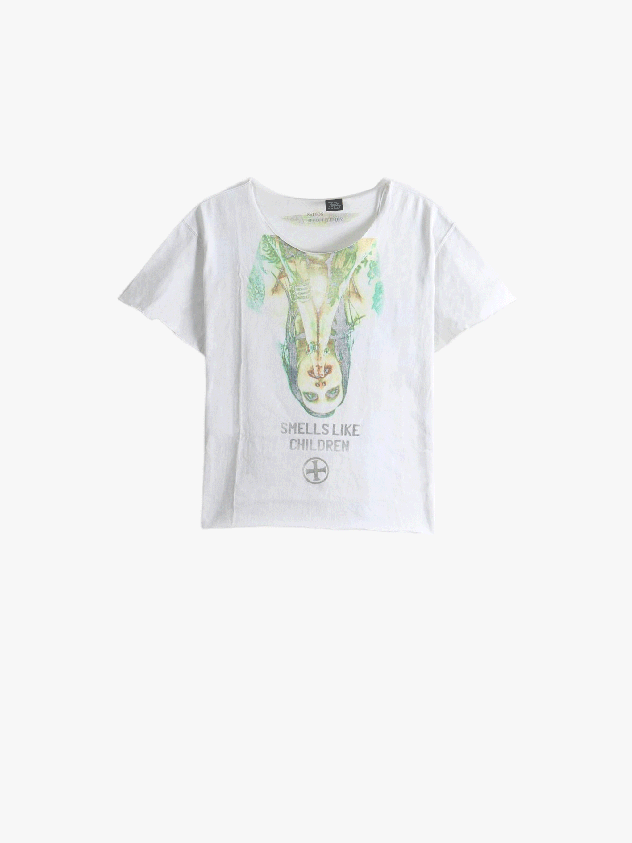 White t-shirt, front view