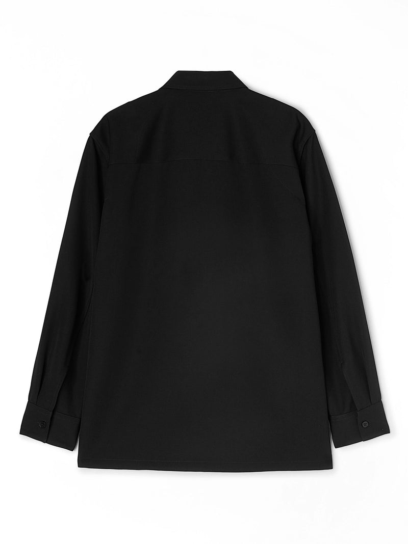 JIL SANDER - Men Long Sleeved Wool Gabardine Shirt