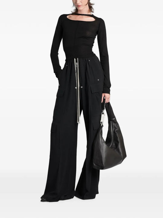 Black top, full body view