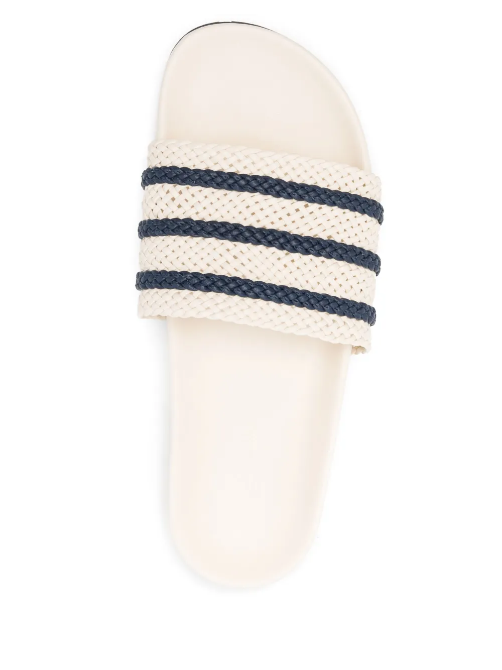 White sandal, top view