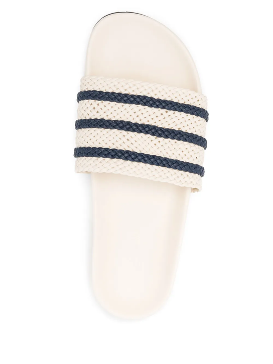 White sandal, top view