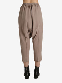 RICK OWENS - Women Crepe Drawstring Cropped Pants