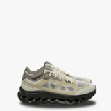 tan sneaker , front view