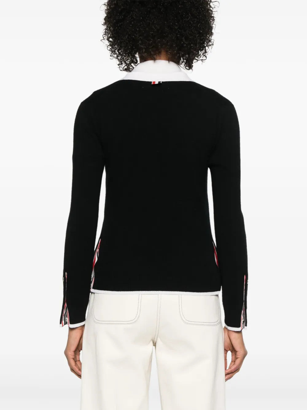 Black knitwear, front view