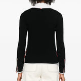 Black knitwear, front view
