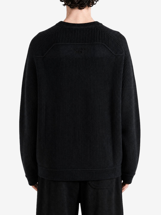 Black hoodie, full body view