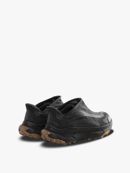 Black sneakers, back view