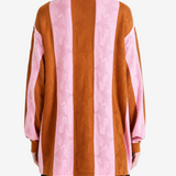 A BATHING APE - Men Sta Stripe Pattern Jacquard Multi Logo Relaxed Fit Long Sleeve Tee