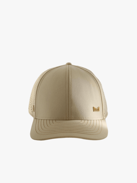 Tan hat, front view