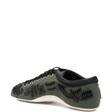 Green shoes, side view