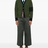 green knitwear, full body view