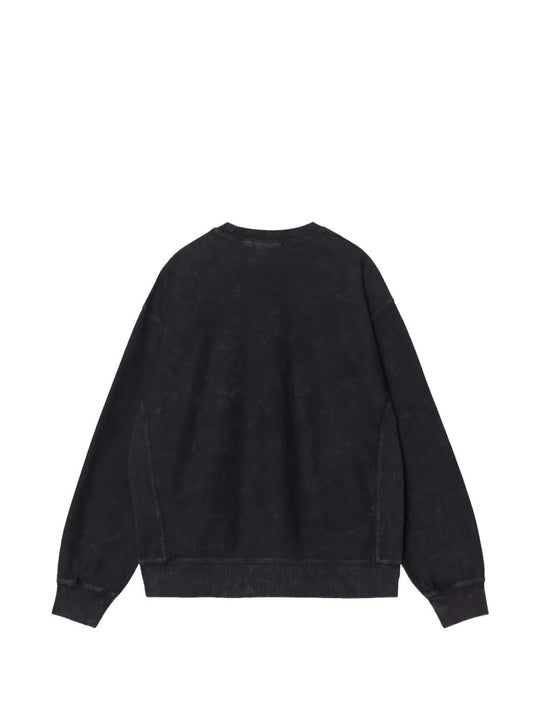 Black knitwear, back view